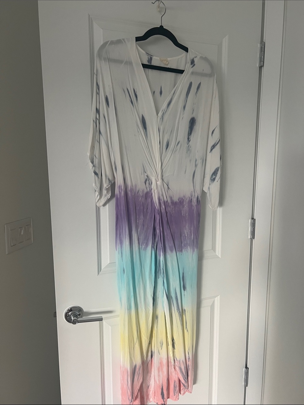 Surf Gypsy Tie-Dye Maxi cover-up Dress with Pastel Gradient
